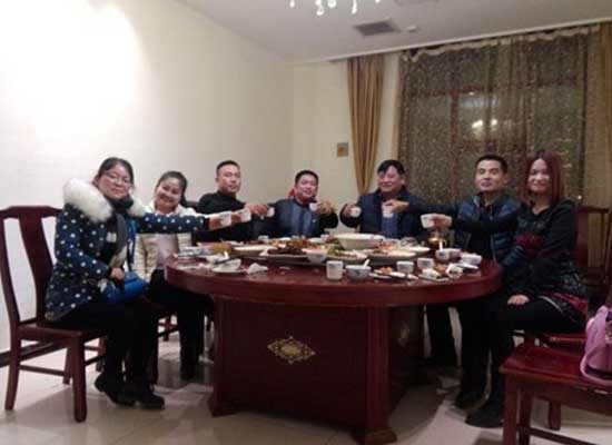 Vietnam customer come to our block factory