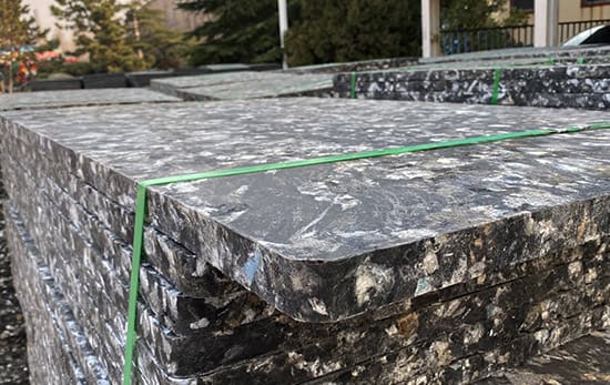 pallet of cinder blocks