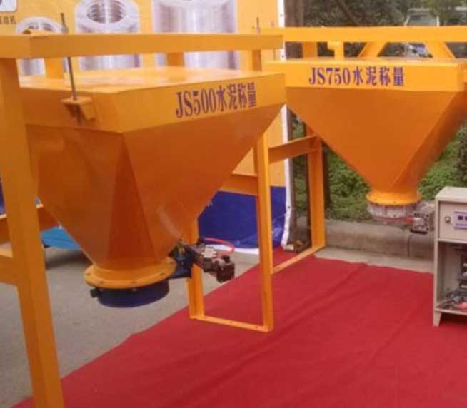 Weighting-for-cement-and-water