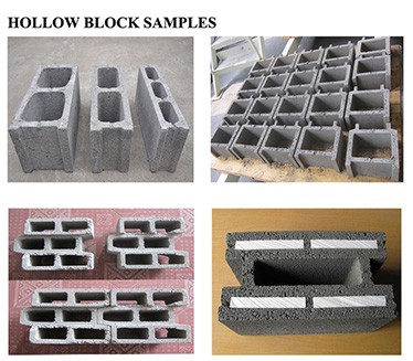 concrete hollow block samples