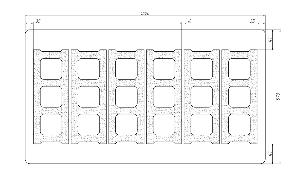 400x150x200mm concrete blocks