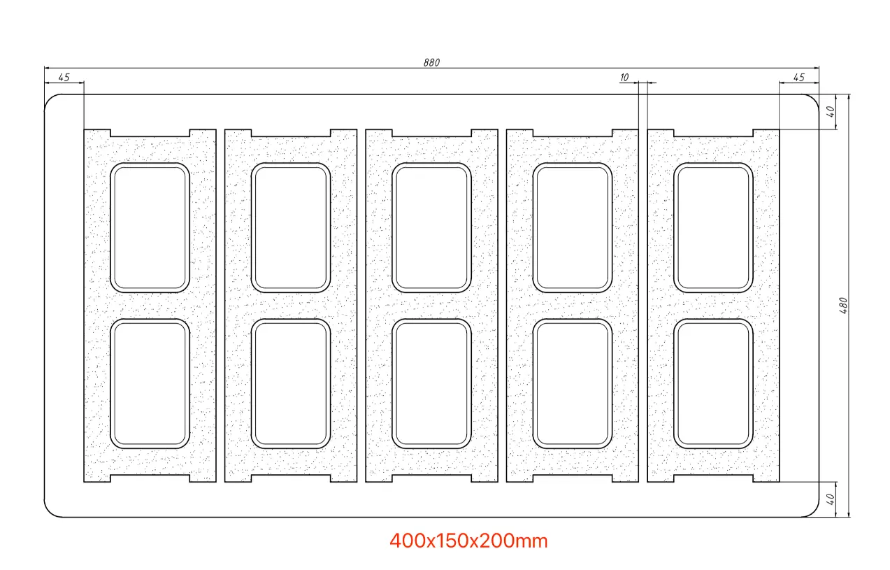 400x150x200mm on a pallet