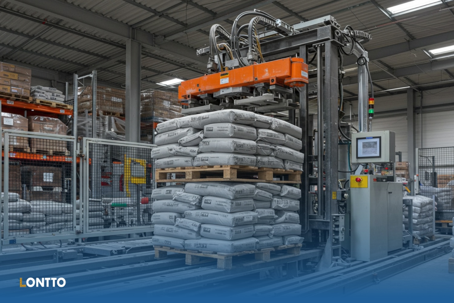 what is an automatic palletizer in concrete block production